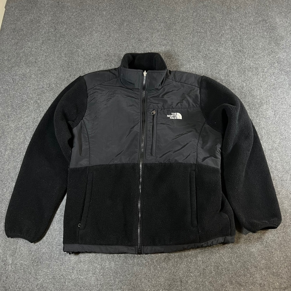 The North Face Denali Polartec Fleece Jacket Black Womens XL Full Zip Gorpcore